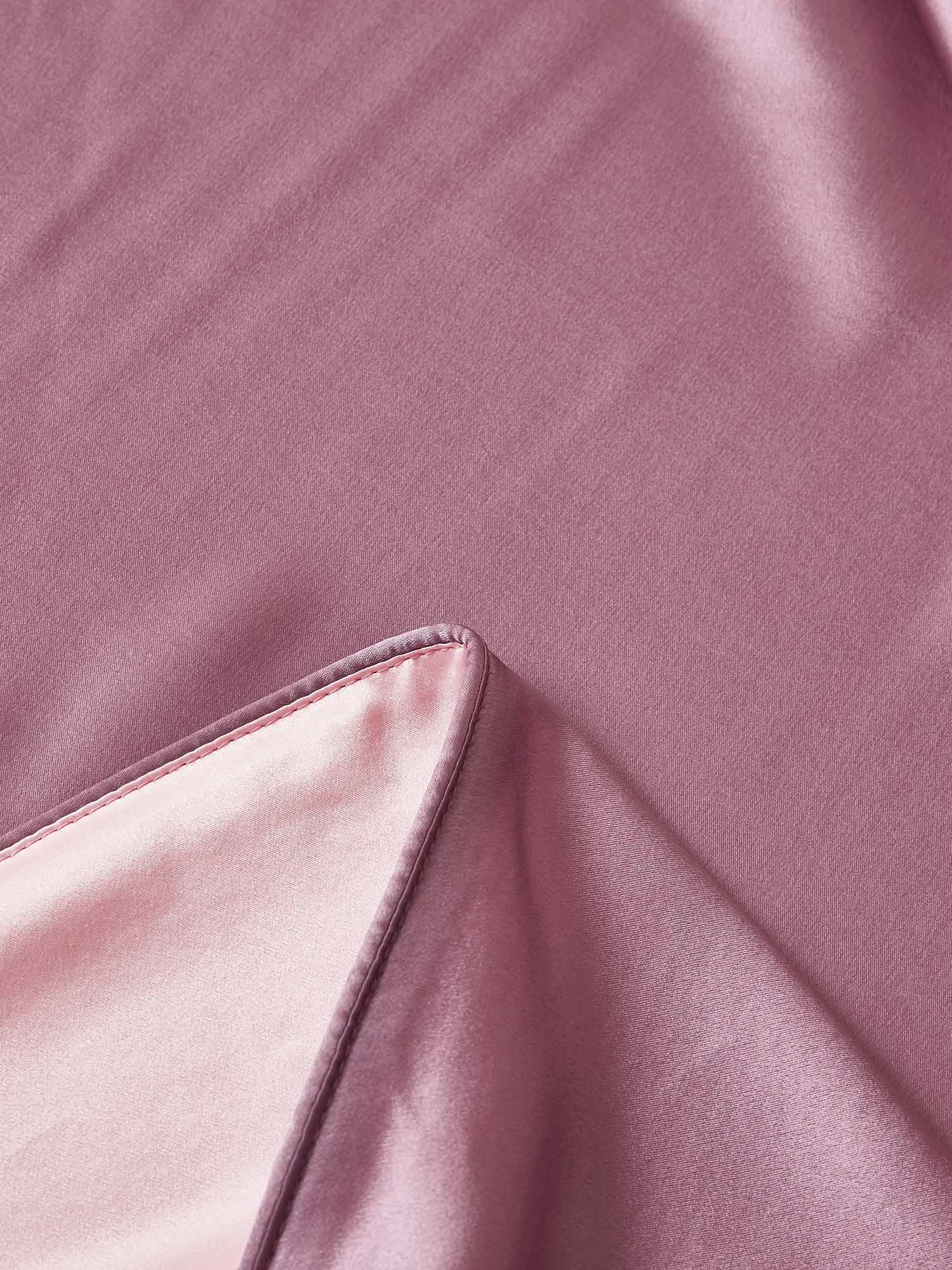 [PaleMauve+LightPink] SilkSilky  19Momme Pure Silk Bedding Set 008,