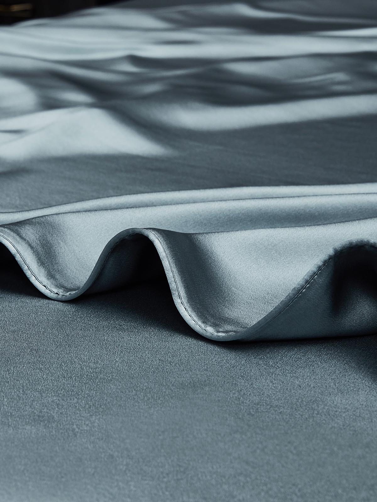 [Grayish Blue] SilkSilky  19Momme Pure Silk Duvet Cover 003