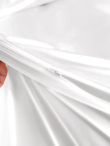 [White] SilkSilky  25Momme Duvet Covers 006