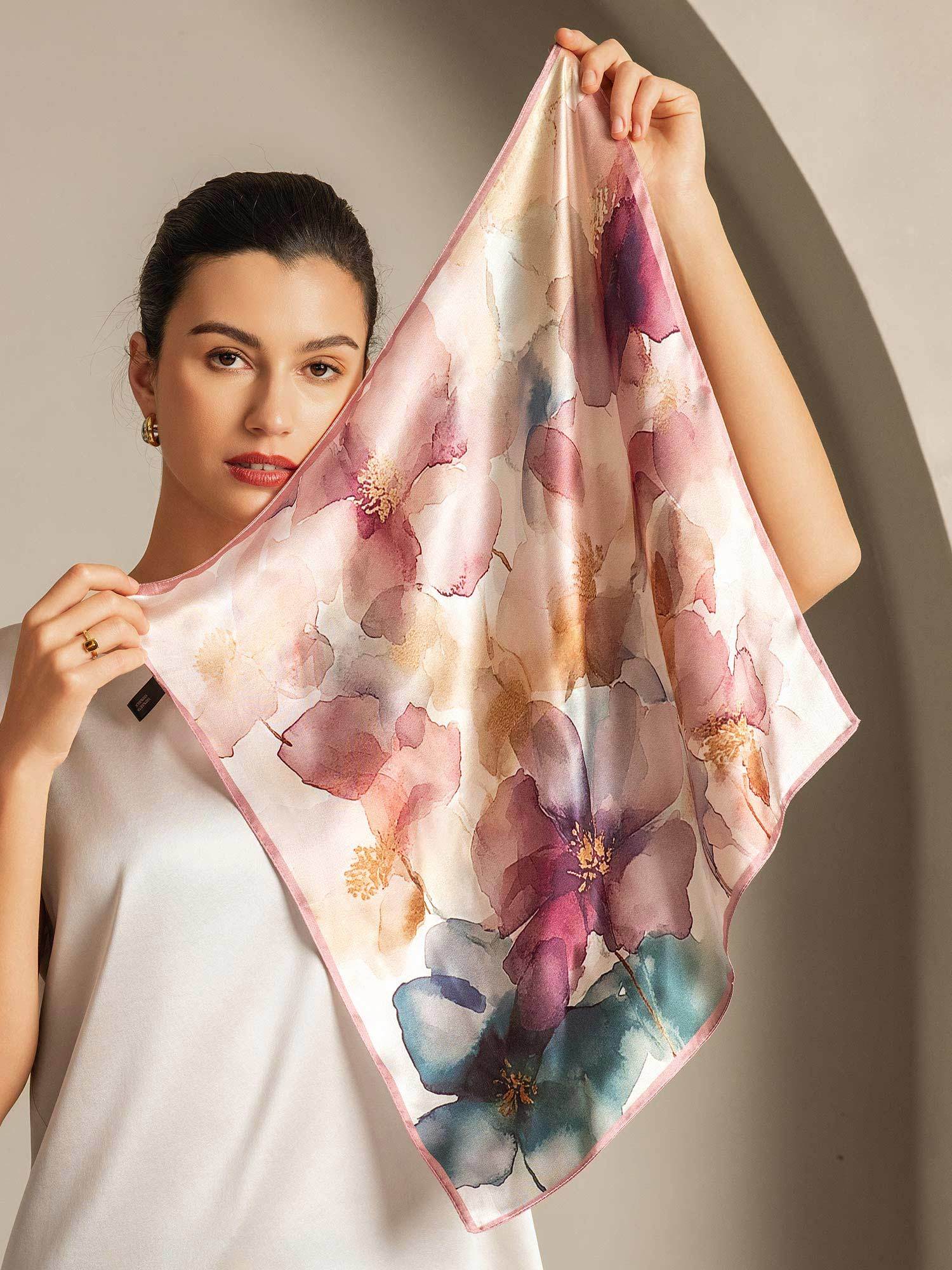 [P102] SilkSilky  Pure Silk Scarf 003,