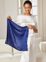 [Dark Blue] SilkSilky  Scarf 004