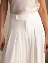 [White] SilkSilky  Women's Pants 004