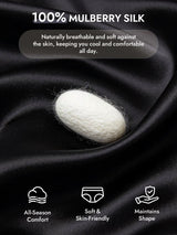 [Black] SilkSilky  Pure Silk Panty 003