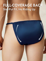 [Dark Blue] SilkSilky  Pure Silk Men's Underwear 002
