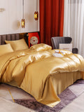 SilkSilky US 19Momme Pure Silk Bedding Set Champagne 007