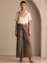 [Coffee] SilkSilky Womens Pants 005
