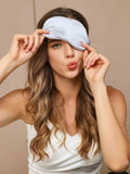 SilkSilky US 19Momme Pure Silk Eye Mask Silver 005