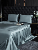 [Grayish Blue] SilkSilky  19Momme Bedding Set 003