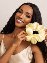 [Yellow] SilkSilky  Scrunchie 004