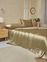 [Beige+Khaki] SilkSilky  19Momme Bedding Set 003