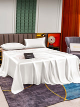 [White] SilkSilky  25Momme Bedding Set 003