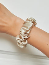[Beige] SilkSilky  Scrunchie 001