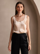 [Champagne] SilkSilky  Sleeveless Camisole Top 006