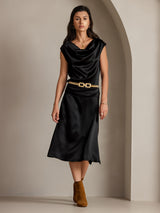 [Black] SilkSilky  Skirt 006