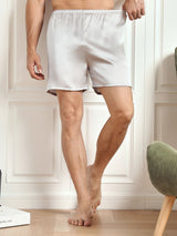[Silver] SilkSilky  Men's Sleep Shorts 003