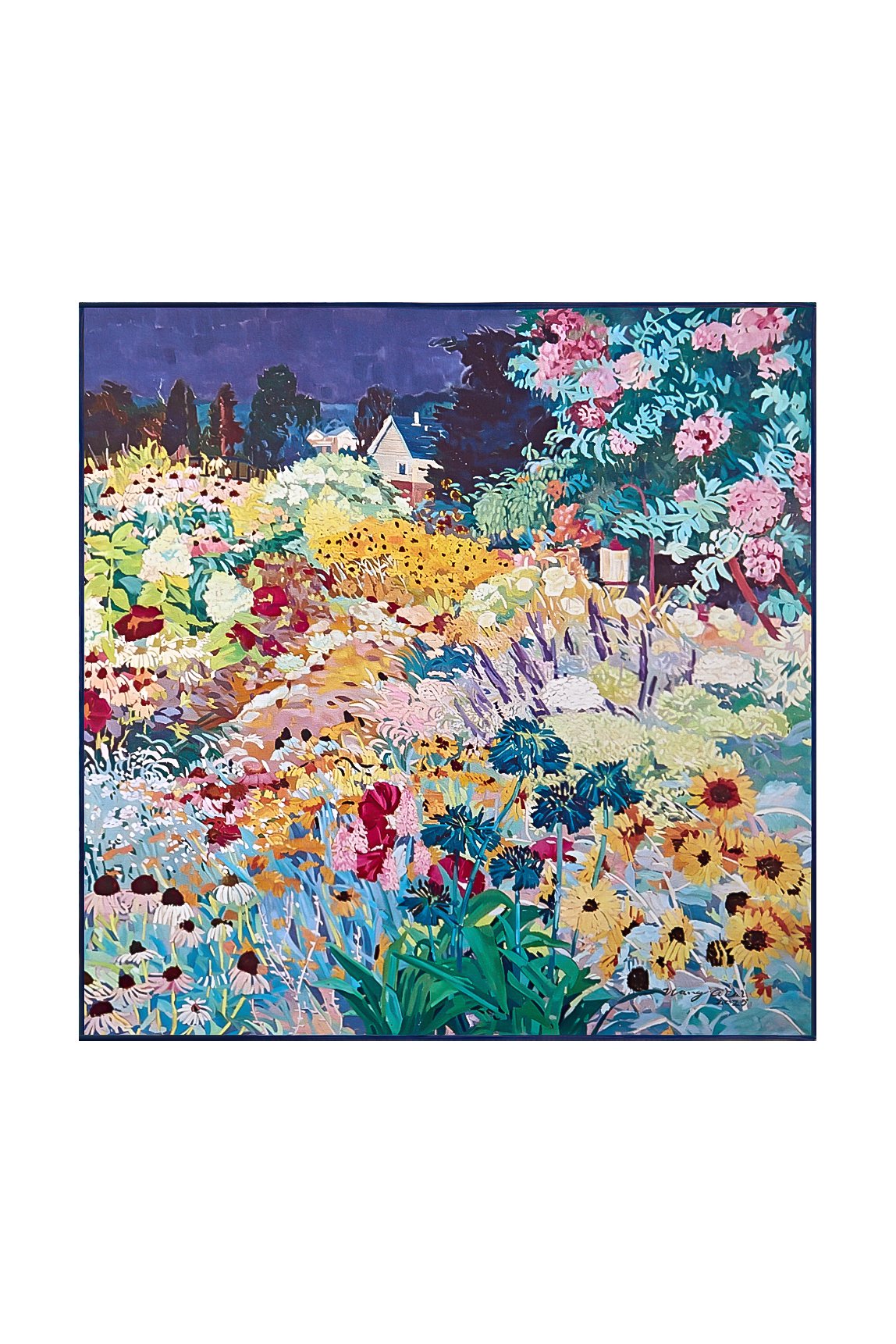 [Multi] SilkSilky Pure Silk Scarf 004
