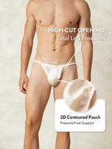 [White] SilkSilky  Pure Silk Men's Underwear 005