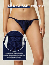 [Dark Blue] SilkSilky  Pure Silk Panty 004
