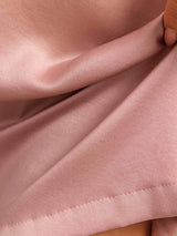 [Peach Skin] SilkSilky  19Momme Machine-Washable Silk Short Sleeve Round Neck Nightgown 005