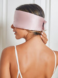 SilkSilky US 19Momme Pure Silk Eye Mask Pink 002