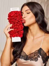 [Red] SilkSilky  Scrunchie 002