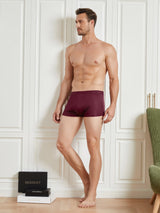 [Wine] SilkSilky  100% Silk Jersey Men's Underwear 004