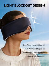 [DarkBlue+LightBlue] SilkSilky  Pure Silk Eye Mask 004