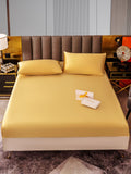 SilkSilky US 22Momme Pure Silk Bedding Set Champagne 001