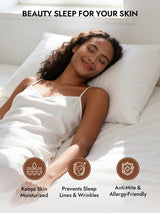 [White] SilkSilky Pillowcase 003