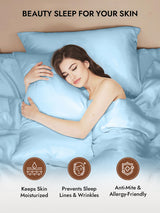 [Light Blue] SilkSilky Pillowcase 003