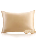 SilkSilky US 22Momme Pure Silk Pillowcase Set Champagne 001