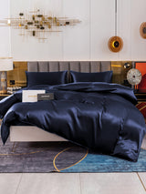 [Dark Blue] SilkSilky  19Momme Bedding Set 001