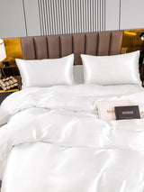 [White] SilkSilky  22Momme Bedding Set 005