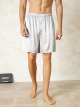 [Silver] SilkSilky  Men's Sleep Shorts 001