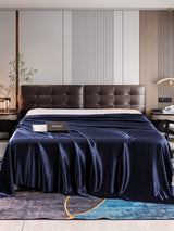 [Dark Blue] SilkSilky  22Momme Sheet 001
