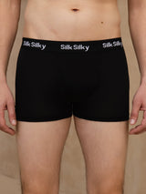 [Black] SilkSilky  100% Silk Jersey Men's Underwear 003