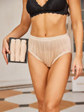 SilkSilky US Silk Knitted Panty Beige 002