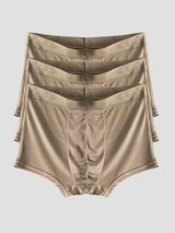 [Coffee] SilkSilky  100% Silk Jersey Men's Underwear 006
