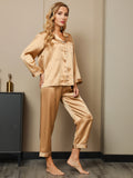 SilkSilky-US-Pure-Silk-Long-Sleeve-Lapel-Women's-Pajamas-Brown-005