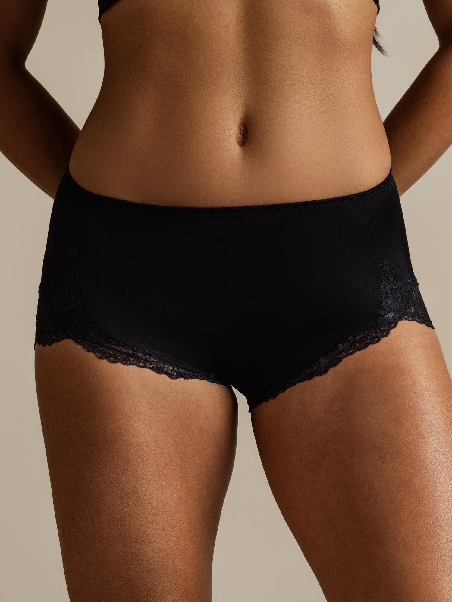 [Black] SilkSilky  Pure Silk Panty 006,