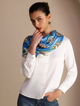 [Blue Fish] SilkSilky Scarf 006