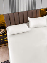[White] SilkSilky  22Momme Bedding Set 005