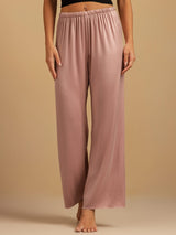[Peach Skin] SilkSilky  19Momme Machine-Washable Silk Women's Sleep Pants 003