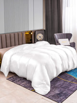 [White] SilkSilky  22Momme Duvet Covers 002