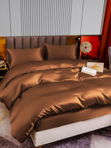 [Coffee] SilkSilky  22Momme Bedding Set 003