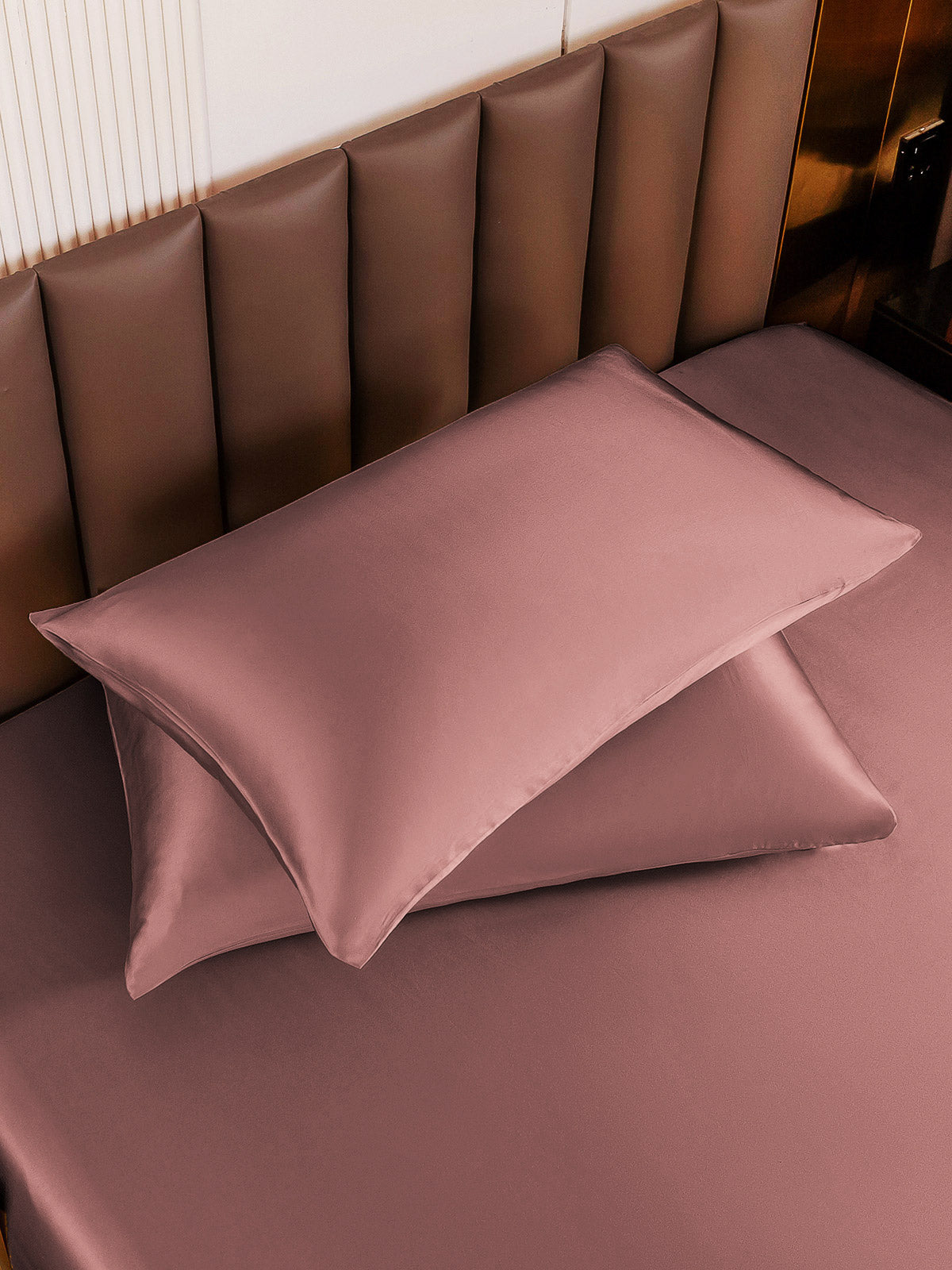 SilkSilky US 22Momme Pure Silk Pillowcase PaleMauve 004