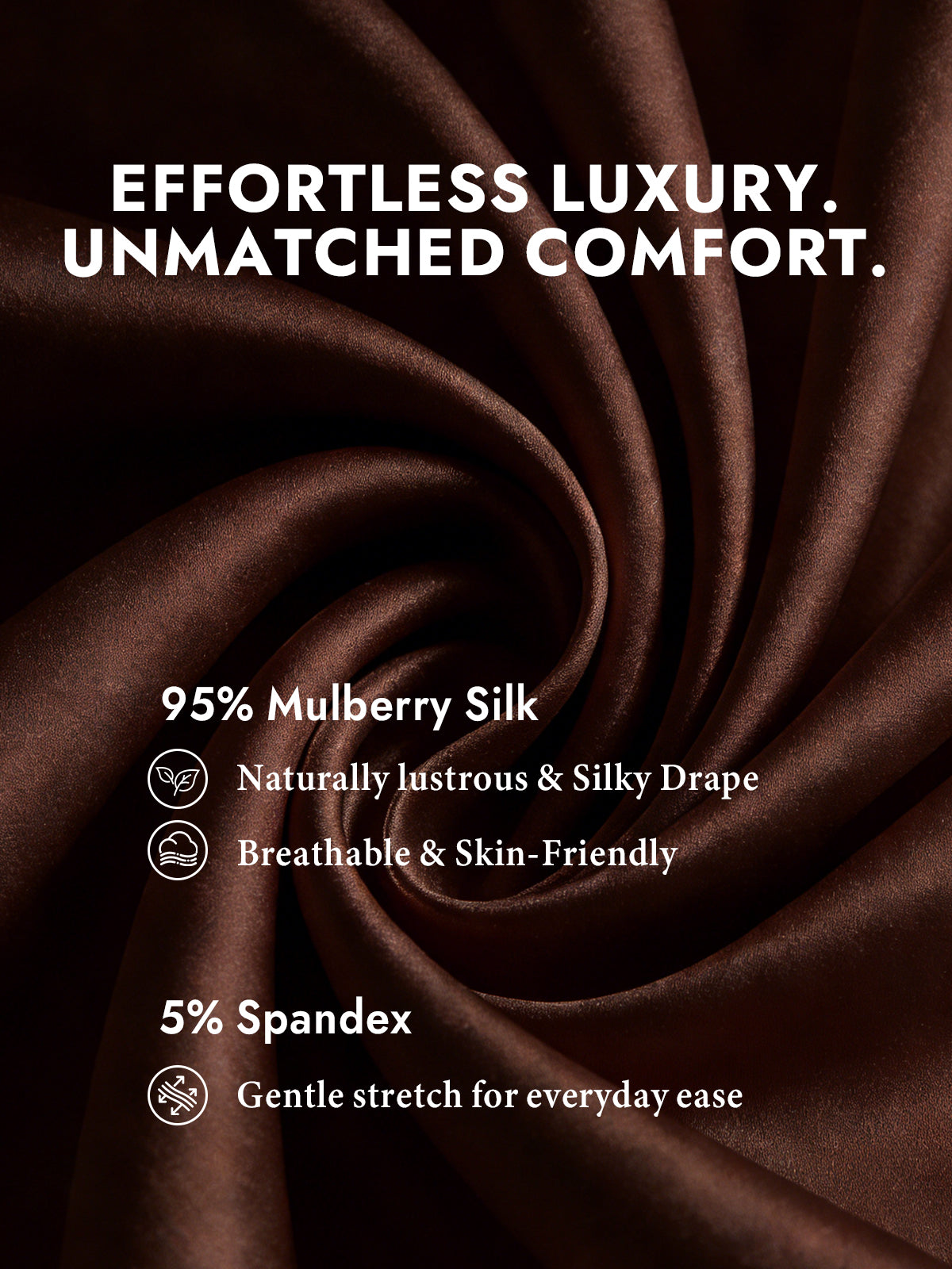 [Bitter Chocolate] SilkSilky  Silk Long Sleeve Lapel Collar Women's Shirt 003