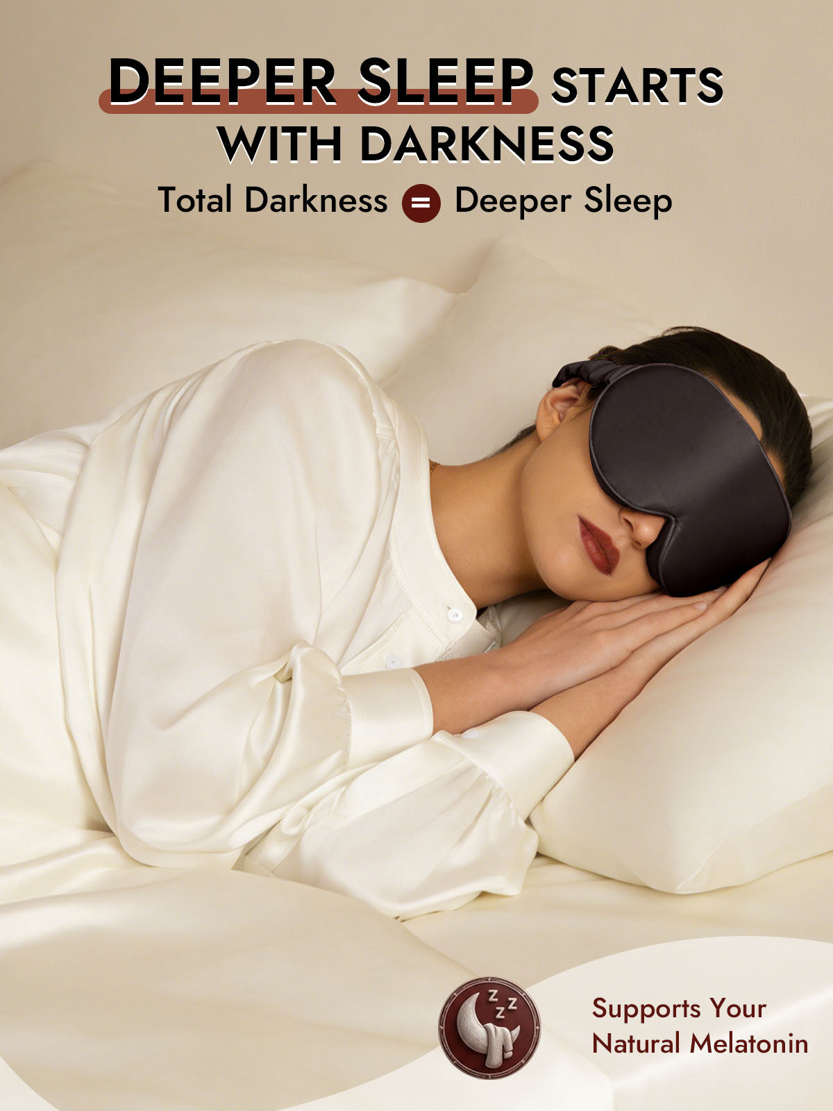 [Dark Gray] SilkSilky  22Momme Eye Mask 005