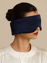 [DarkBlue+LightBlue] SilkSilky  Eye Mask 001