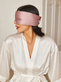 SilkSilky US 19Momme Pure Silk Eye Mask PaleMauve 002